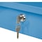 Global Industrial Steel Wall Mounted Sloped Receiving Desk, 24W x 22D, Blue B237006BL - alternate 4